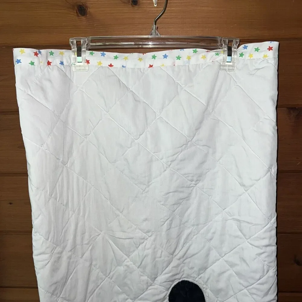 Vintage Disney Baby Mickey Mouse Rattle Quilt Star Border Blanket